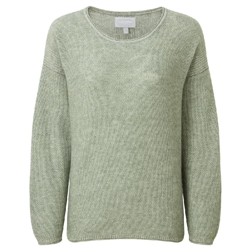 Schoffel Polzeath Alpaca Merino Ladies Jumper - Cedar Green Stretchy Elastic Breathable Schoffel Polzeath Alpaca Merino Ladies Jumper - Cedar Green Stretchy Elastic Breathable