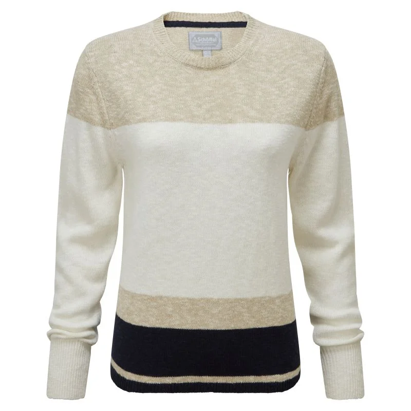 Schoffel Treyarnon Bay Ladies Jumper - Oat Sequined Glittery Shiny