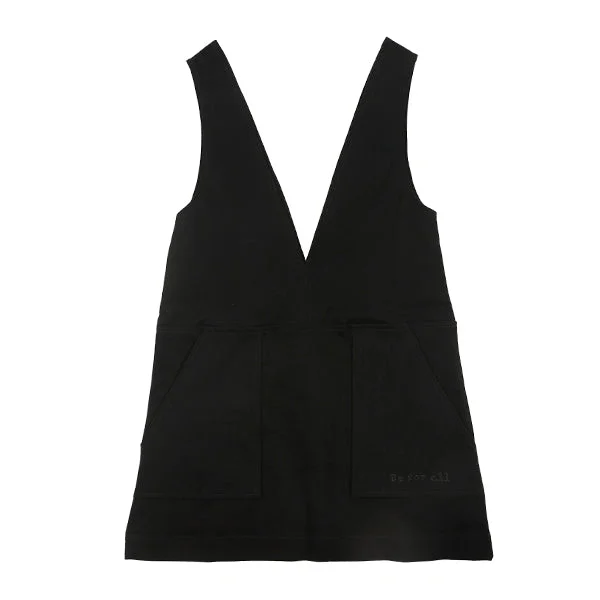 V neck black jumper by Be For All Open Front Closed Front Wrap Front