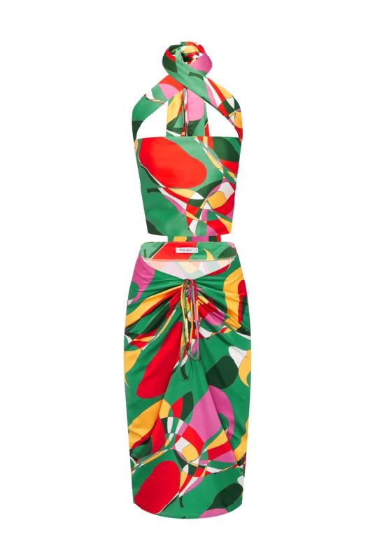BUY IT WITH JEAN Naomi two-piece Set Elegant High-Waisted Flared Jeans
