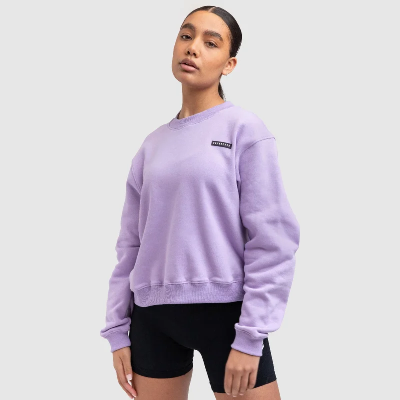 Women's Everyday Jumper - Purple Transparent Opaque Sheer