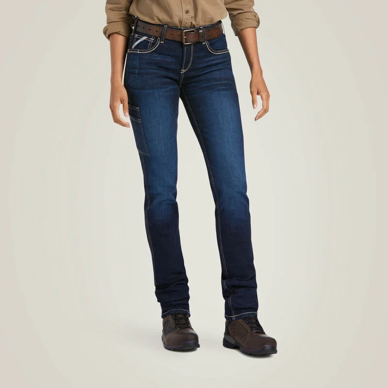 Women's Rebar Perfect Rise Work Flex Riveter Slim Leg Jean Stylish High-Waisted Denim Women's Rebar Perfect Rise Work Flex Riveter Slim Leg Jean Stylish High-Waisted Denim