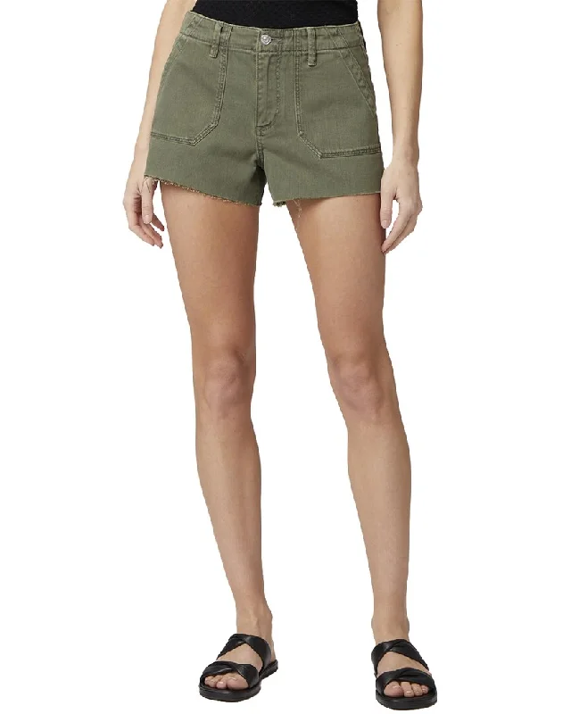 Paige Vintage Ivy Green Mayslie Utility Short Jean Comfortable Ankle Jeans