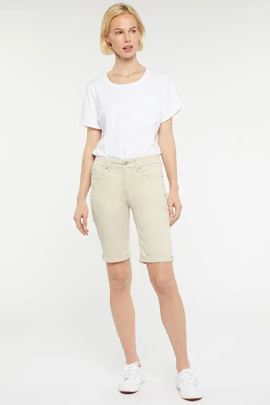 Briella 11 Inch Jean Shorts - Feather Stylish Cargo Style Jeans