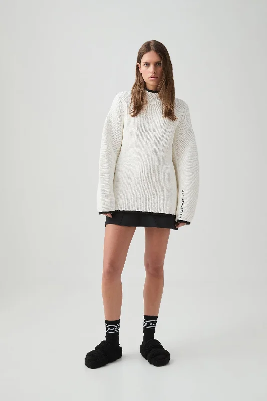Chunky High Neck Jumper 432 Collared Crew Neck Turtle Neck