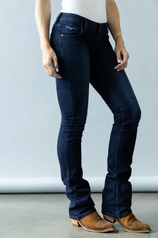 Audrey Jean Trendy Wide-Leg High-Waist Denim