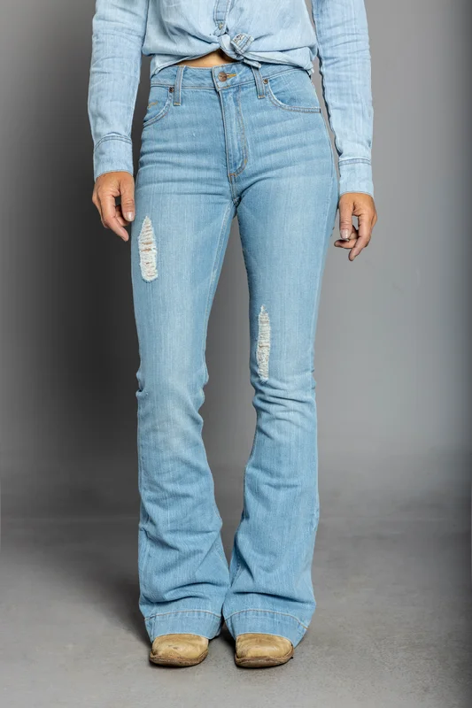 Jennifer Jean - Sugar Fade Casual High-Waisted Bootcut Jeans