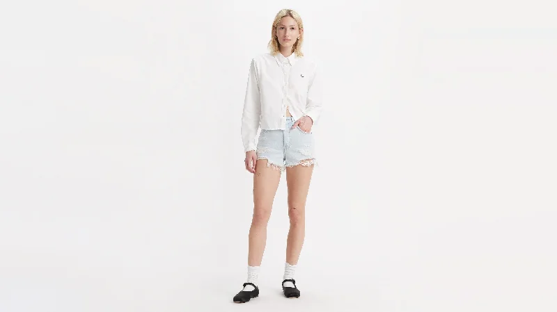 Levi's® Women's 501® Original High-Rise Jean Shorts Classic Black Denim Jeans