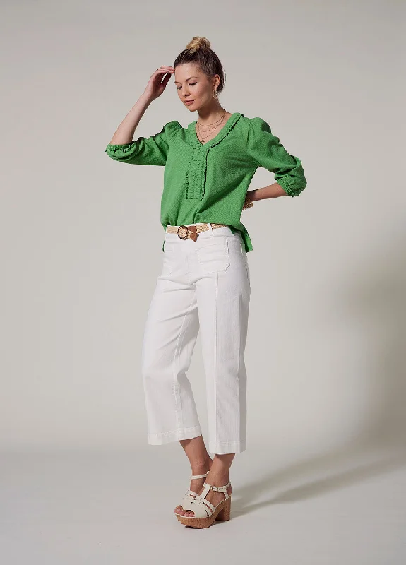 Bianca Jean -Ecru Fashionable Slouchy Fit Jeans