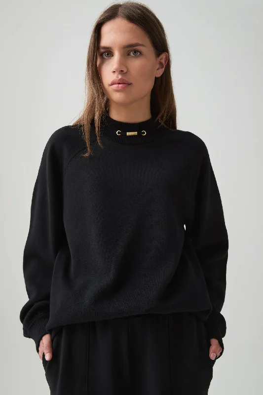 Raglan Knitted Jumper 401 Ribbed Striped Patterned