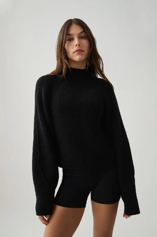 Raglan Knitted Jumper 457 Velvet Chenille Corduroy