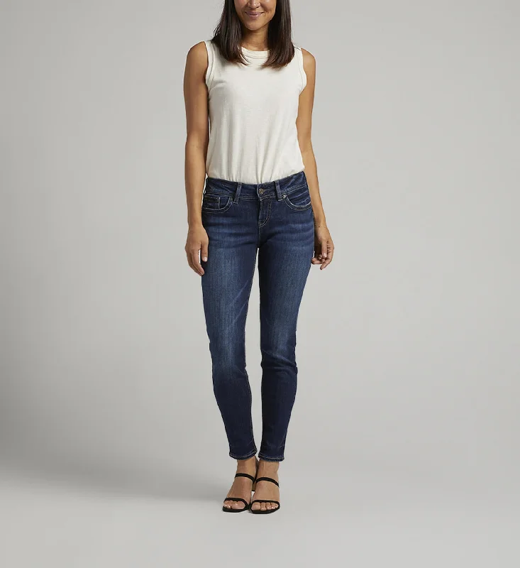 Women's Suki Mid Rise Skinny Jean Chic Cropped Jeans