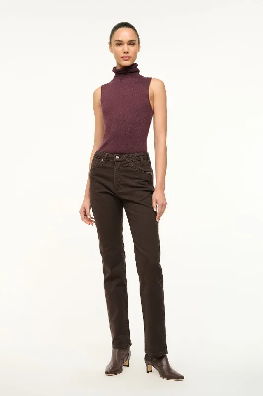 STAUD + WRANGLER THE EVERYDAY JEAN | EARTH Stylish Shredded Denim Jeans