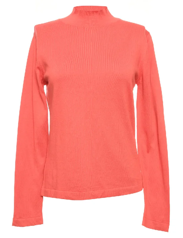 Talbots Jumper - M Turtle Neck Boat Neck Asymmetrical Neck