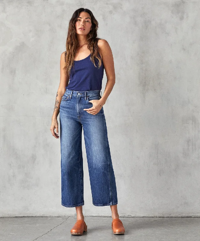 The Brook Wide Leg Jean Chic Ripped Jeans