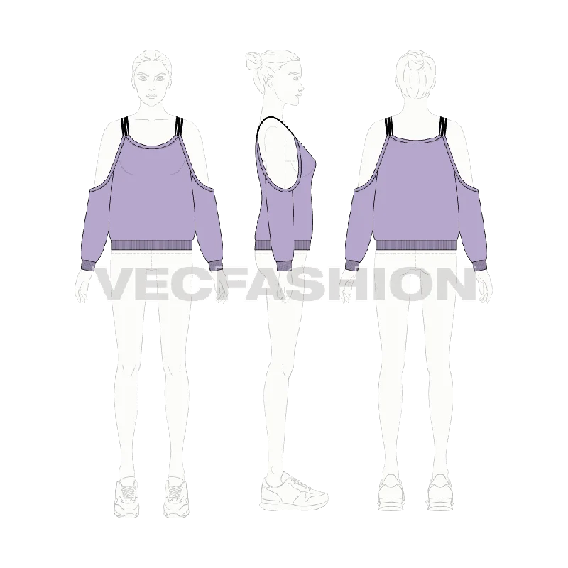 Women's Cut Out Jumper Sweater Knitwear Pullover