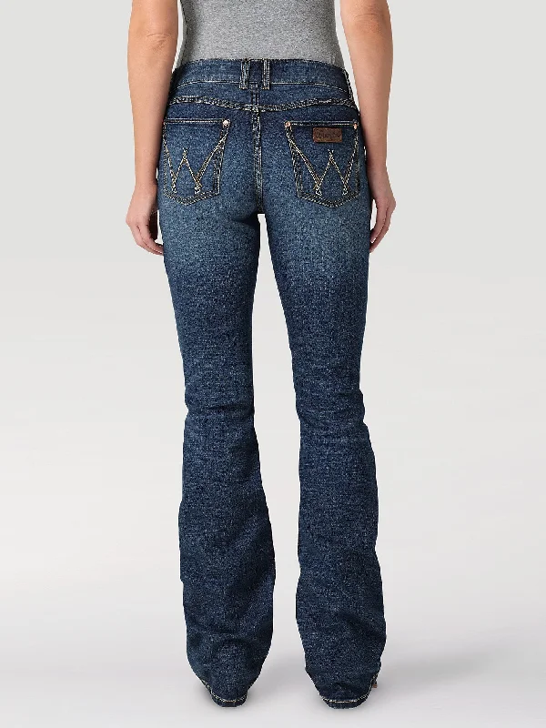 Women's Wrangler Retro Mae Jean In Ms Wash Casual Straight-Leg Jeans