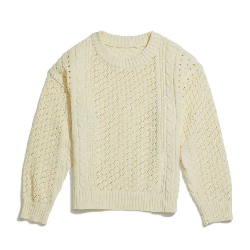 Yellow Jungle Botany Jumper - Beige Fitted Slim Tailored
