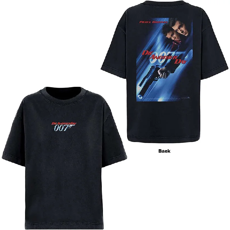 James Bond 007 | Official Band T-Shirt | Die Another Day (Back Print) Print Jacquard Patchwork James Bond 007 | Official Band T-Shirt | Die Another Day (Back Print) Print Jacquard Patchwork