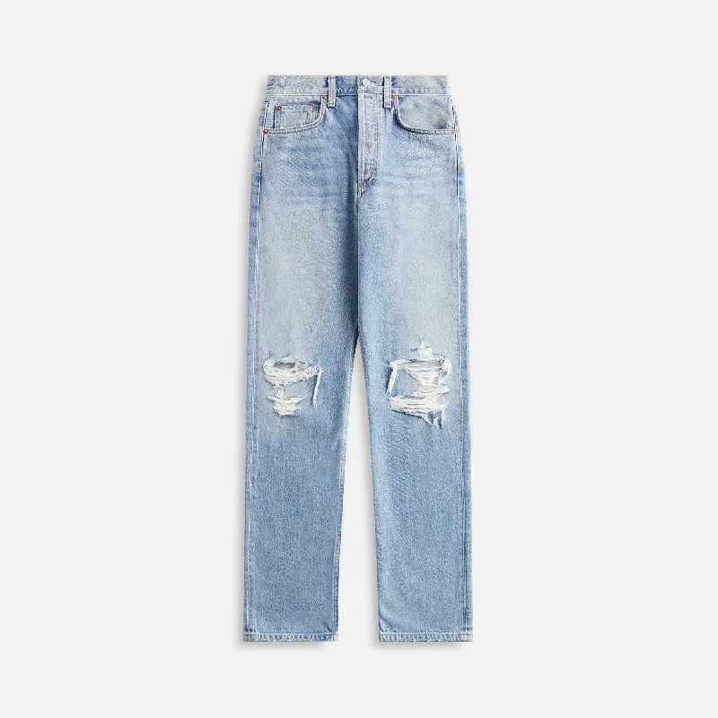 Agolde Kelly Jean - Backdrop Cozy Wide-Legged Jeans