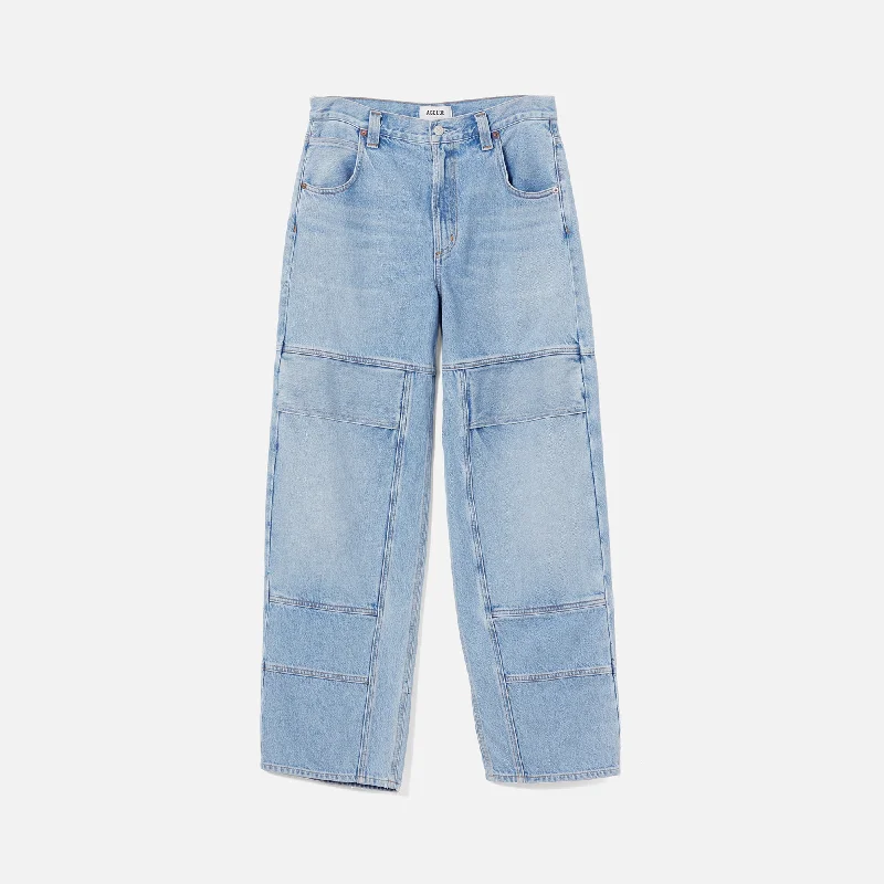 Agolde Tanis Utility Jean - Conflict Comfortable Faded High-Rise Jeans