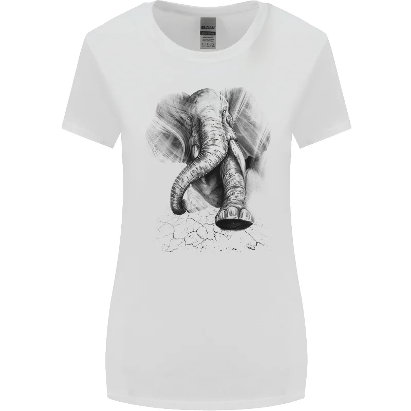 An Abstract Elephant Environment Womens Wider Cut T-Shirt Chenille Blend Fleece Blend Nylon Blend An Abstract Elephant Environment Womens Wider Cut T-Shirt Chenille Blend Fleece Blend Nylon Blend