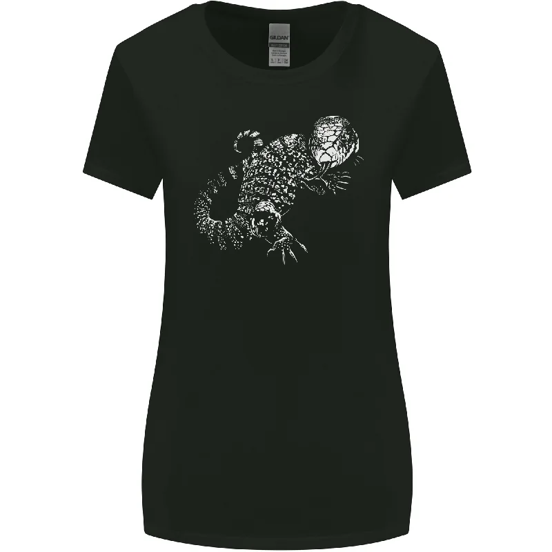 An Argentine Tegu Lizard Womens Wider Cut T-Shirt Cashmere Blend Cotton Blend Poly Blend An Argentine Tegu Lizard Womens Wider Cut T-Shirt Cashmere Blend Cotton Blend Poly Blend