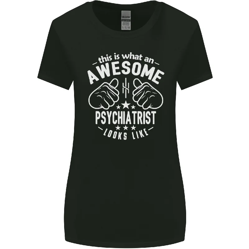 An Awesome Psychiatrist Looks Like Womens Wider Cut T-Shirt Chenille Fabric Brocade Fabric Lace Fabric An Awesome Psychiatrist Looks Like Womens Wider Cut T-Shirt Chenille Fabric Brocade Fabric Lace Fabric