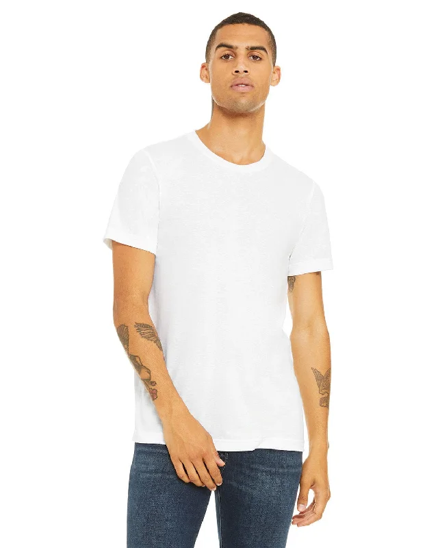 Bella+Canvas Triblend T-Shirt | Solid Wht Trblnd Machine Wash Dry Clean Hand Wash