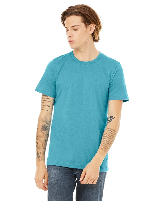 Bella+Canvas Unisex Heather CVC T-Shirt | Heather Aqua Mesh Blend Leather Blend Suede Blend Bella+Canvas Unisex Heather CVC T-Shirt | Heather Aqua Mesh Blend Leather Blend Suede Blend