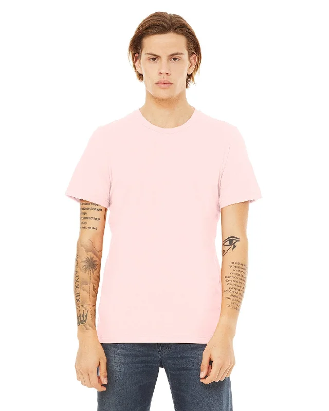 Bella+Canvas Unisex T-Shirt | Soft Pink Lace Blend Ribbed Blend Corduroy Blend