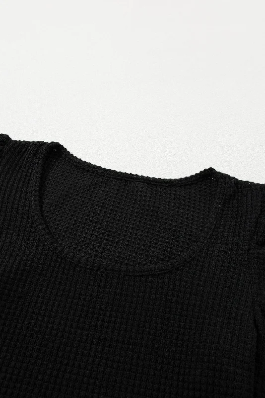 Casual Black Short Sleeve T-Shirt Print Jacquard Patchwork