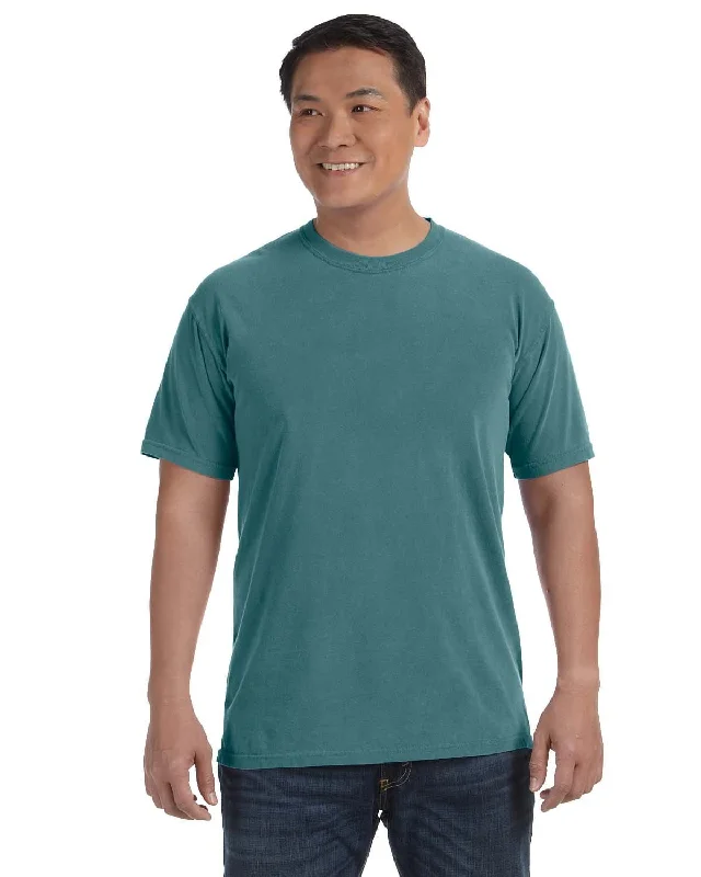 Comfort Colors Ringspun Garment-Dyed T-Shirt | Blue Spruce Welt Pockets Slit Pockets Flap Pockets Comfort Colors Ringspun Garment-Dyed T-Shirt | Blue Spruce Welt Pockets Slit Pockets Flap Pockets