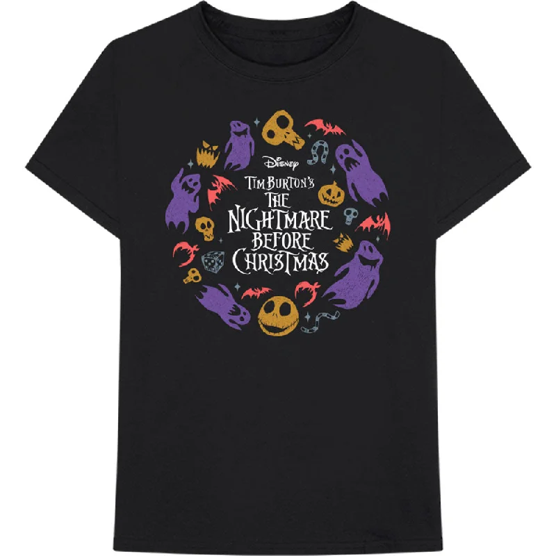 Disney | Official Band T-Shirt | The Nightmare Before Christmas Character Flight Collared Crew Neck Turtle Neck Disney | Official Band T-Shirt | The Nightmare Before Christmas Character Flight Collared Crew Neck Turtle Neck
