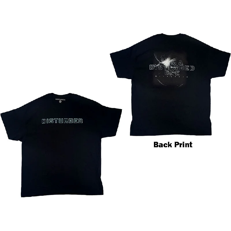Disturbed | Official Band T-Shirt | I Am A Disturbed One (Back Print) Beaded Sequined Faux Fur Disturbed | Official Band T-Shirt | I Am A Disturbed One (Back Print) Beaded Sequined Faux Fur