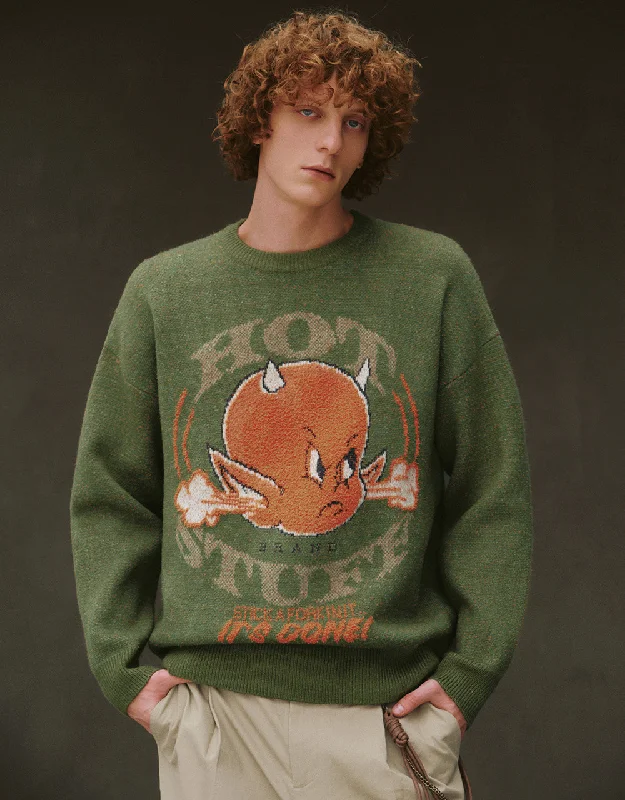 Drop Shoulder Sleeve Crew Neck Knitted T-Shirt Welt Pockets Slit Pockets Flap Pockets Drop Shoulder Sleeve Crew Neck Knitted T-Shirt Welt Pockets Slit Pockets Flap Pockets