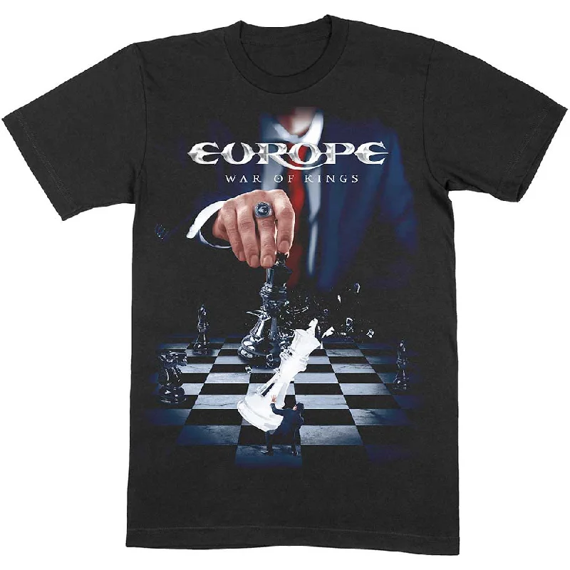 Europe | Official Band T-Shirt | War of Kings Seamless Knitted Crochet