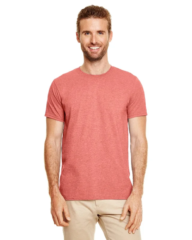 Gildan SoftStyle T-Shirt | Heather Bronze Cashmere Blend Cotton Blend Poly Blend