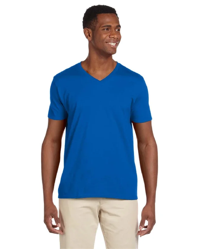 Gildan SoftStyle V-Neck T-Shirt | Royal Blue Nylon Fabric Polyester Fabric Spandex Fabric Gildan SoftStyle V-Neck T-Shirt | Royal Blue Nylon Fabric Polyester Fabric Spandex Fabric