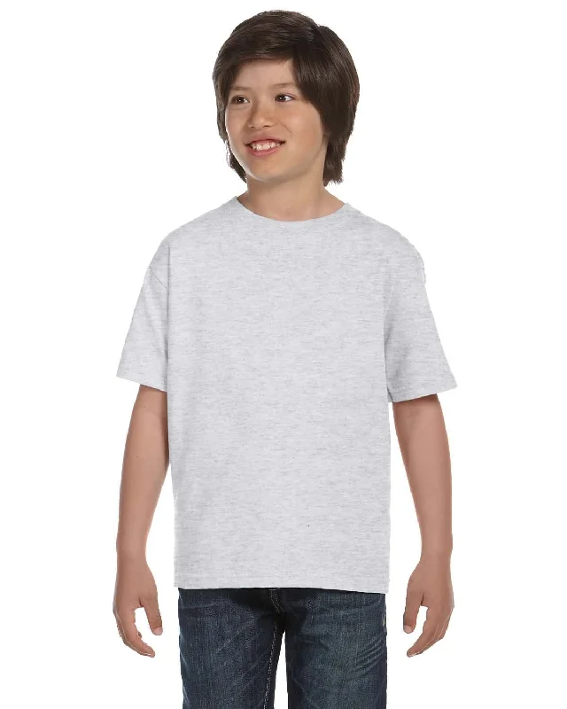 Gildan Youth DryBlend 50/50 T-Shirt | Ash Grey Elasticated Padded Insulated