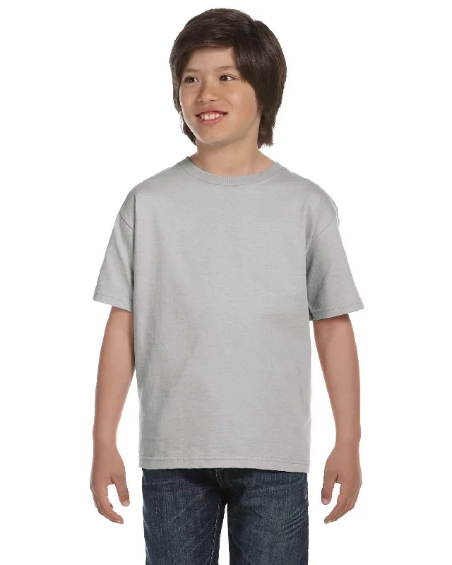 Hanes Youth ComfortSoft T-Shirt | Light Steel Spandex Blend Rayon Blend Denim Blend