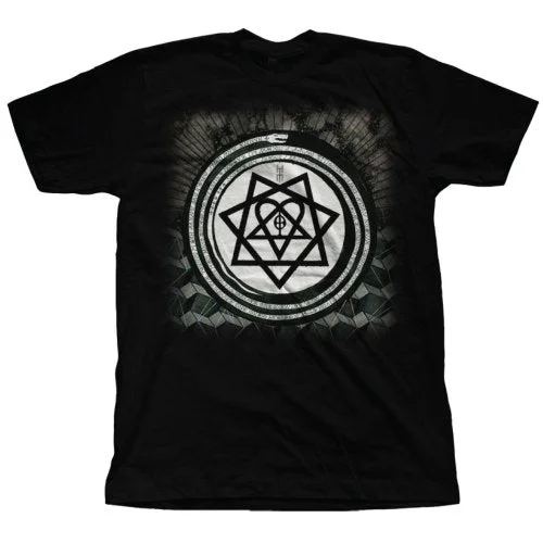 HIM | Official Band T-Shirt | Album Symbols Satin Fabric Silk Fabric Chiffon Fabric