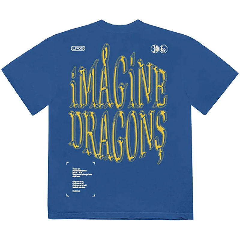 Imagine Dragons | Official Band T-Shirt | Lyrics (Back Print) Wool Fabric Cashmere Fabric Tweed Fabric Imagine Dragons | Official Band T-Shirt | Lyrics (Back Print) Wool Fabric Cashmere Fabric Tweed Fabric