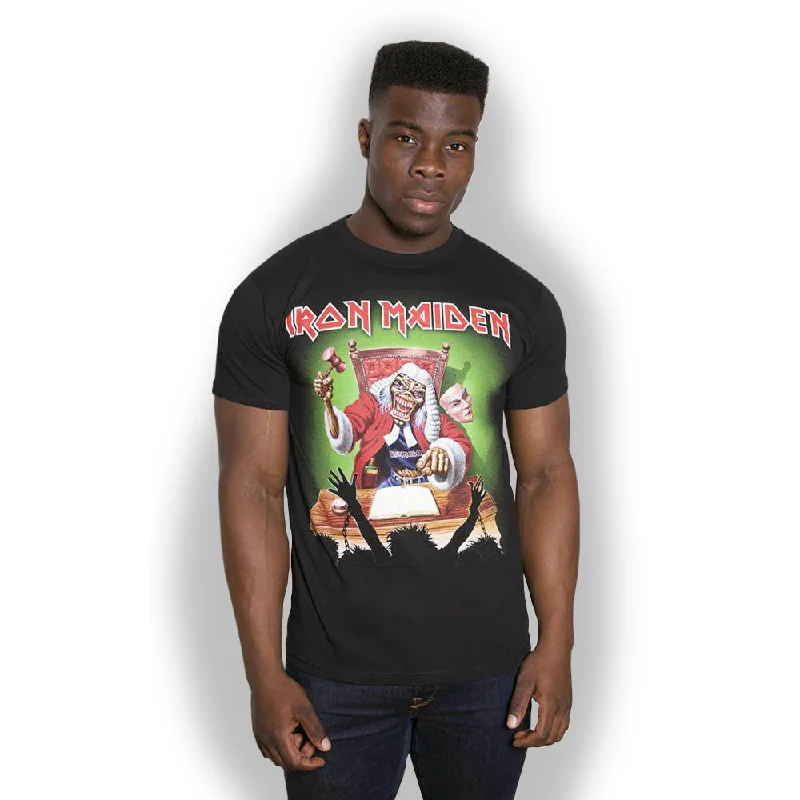 Iron Maiden | Official Band T-Shirt | Deaf Sentence (Back Print) Zippered Front Buttoned Front Snap Front Iron Maiden | Official Band T-Shirt | Deaf Sentence (Back Print) Zippered Front Buttoned Front Snap Front