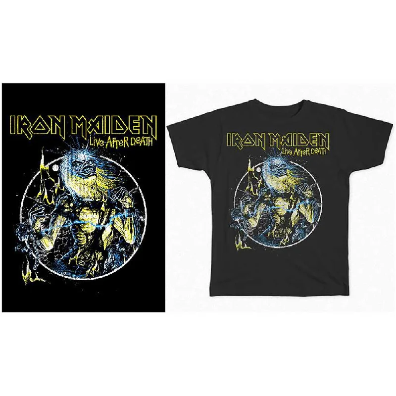 Iron Maiden | Official Band T-Shirt | Live After Death Elegant Classic Vintage