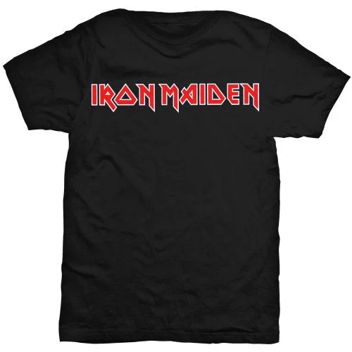 Iron Maiden | Official Band T-Shirt | Logo Graphic Embroidered Appliqued