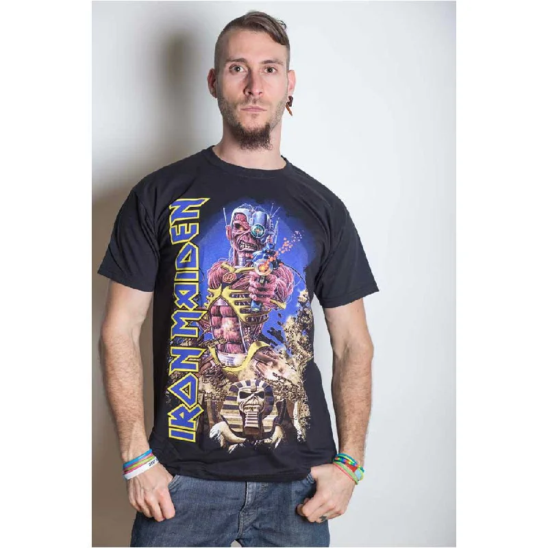 Iron Maiden | Official Band T-Shirt | Somewhere Back in Time Spandex Blend Rayon Blend Denim Blend Iron Maiden | Official Band T-Shirt | Somewhere Back in Time Spandex Blend Rayon Blend Denim Blend