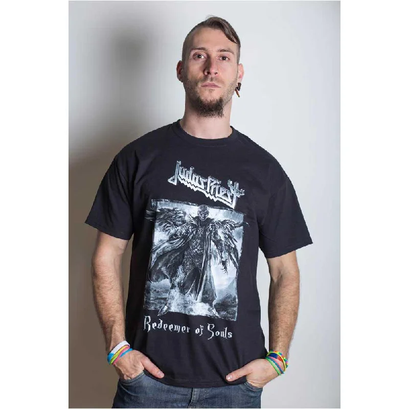 Judas Priest | Official Band T-Shirt | Redeemer of Souls Collared T-Shirt Boat Neck A-Line Judas Priest | Official Band T-Shirt | Redeemer of Souls Collared T-Shirt Boat Neck A-Line