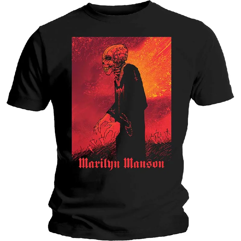 Marilyn Manson | Official Band T-Shirt | Mad Monk Rayon Velvet Corduroy