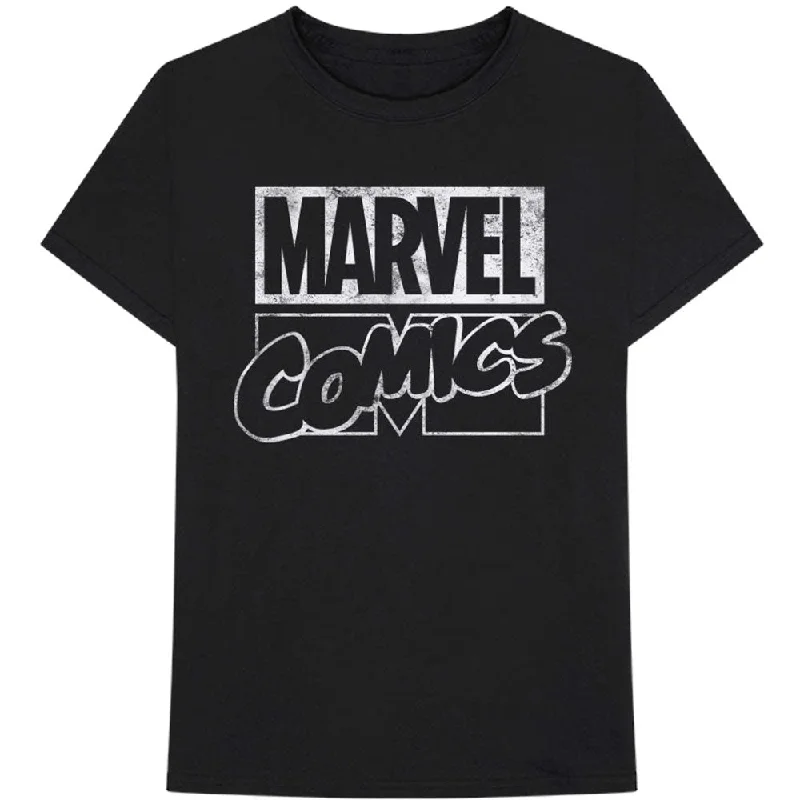 Marvel Comics | Official Band T-Shirt | Logo Lace Blend Ribbed Blend Corduroy Blend